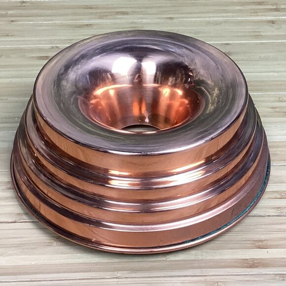 Vintage Copper Bunt Pan Tin Lined